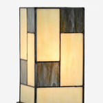 Afbeelding laden in galerijweergave, TF Manchester vierkante tafellamp - klassieke glas voor woonkamer en slaapkamer