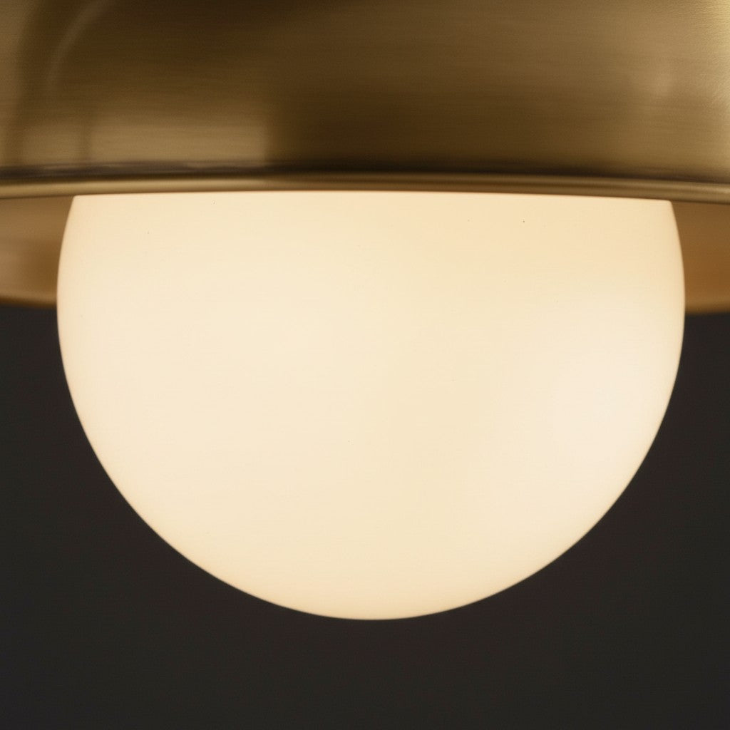 Cordax Industrial Modern Wall Lamp – Soft Opal Glass Glow for Hallway or Bedroom