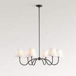 Load image into Gallery viewer, Luvora Modern Multi-Head Pleated Shade Chandelier - Stylish Fabric Ceiling Fixture
