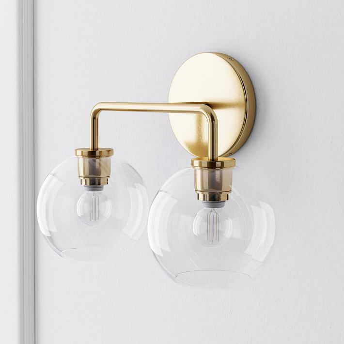 Selvion Artistic Globe Sconce Light - Handcrafted Glass Sculptural Wall Fixture