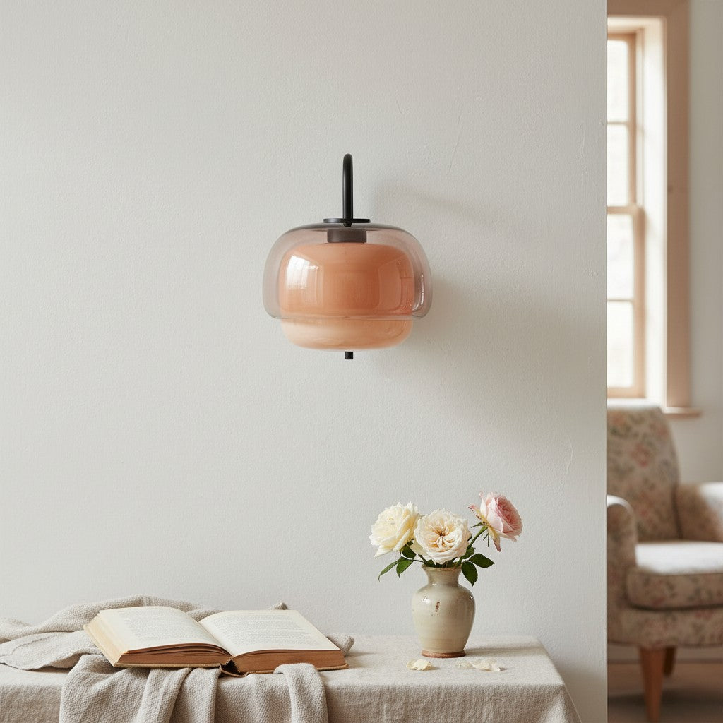 Clinco Colored Glass Wall Light – Vintage Light for Bathroom & Hallway