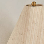 Load image into Gallery viewer, Ceruna Ceramic Table Lamp - Tapered Linen Shade Wax Resist for Bedroom