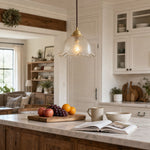 Load image into Gallery viewer, tea glass pendant light in a kitchen setting