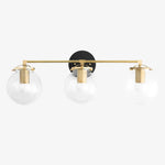 Load image into Gallery viewer, Glorica Glass 3 Shade Globe Vanity Light - Soft Bathroom Light Fixture
