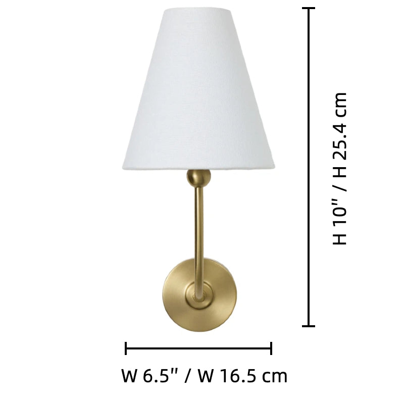 Aplique de Pared Recargable Roven - Pantalla de Tela Moderna Sin Cable para Dormitorio