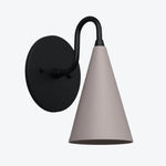 Load image into Gallery viewer, Curva Metal Cone Shade Sconce – Vintage Brass Wall Light for Entryway or Stairwell