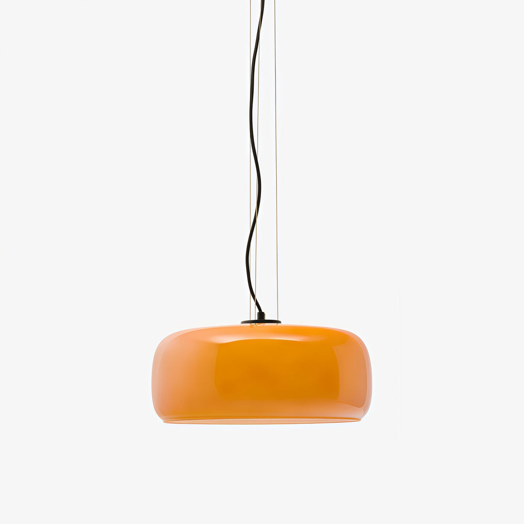 Suspension Lunorae en verre arrondi - Éclairage sculptural moderne pour salon