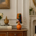 Cargar imagen en el visor de la Galería, dark animal print fabric table lamp