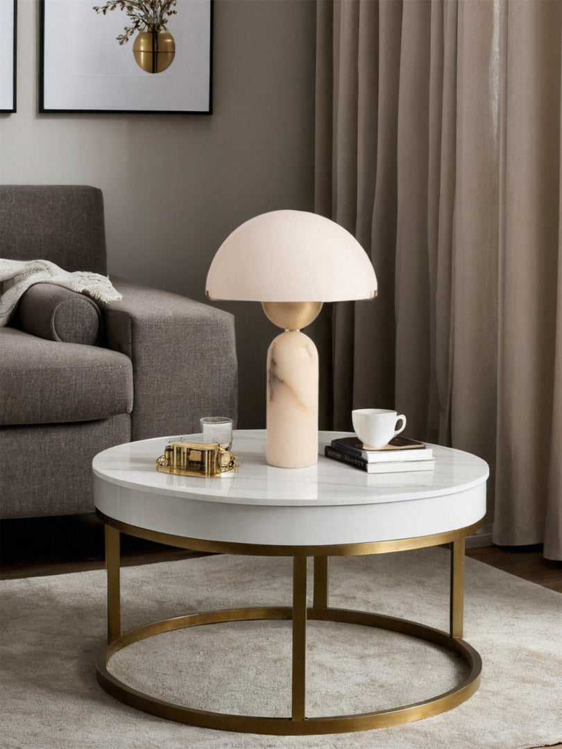 Peono Alabaster Tischlampe