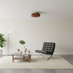 Afbeelding laden in galerijweergave, Ripplara Water Ripple Glass Plafondlamp met Vintage Stijl – Opbouwontwerp voor Slaapkamer