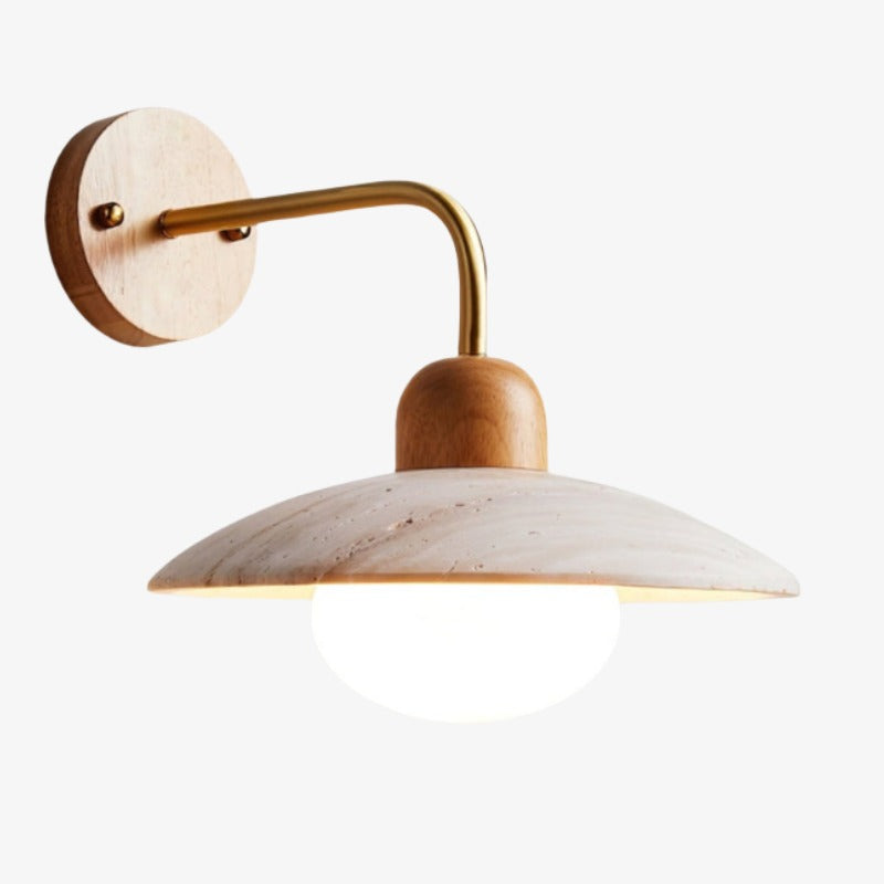 Discra Minimalistische Sculpturale Cirkelvormige Wandlamp — Natuurlijke Stijl Wandarmatuur voor Hal en Slaapkamer U18