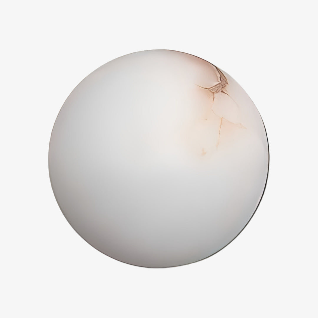 OrbisMuse Elegant Natural Stone Globe Wall Sconce - Minimalist Light for Hallways