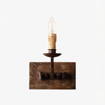 Załaduj obraz do przeglądarki galerii, Single light rustic candle wall sconce on a white background
