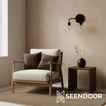 Load image into Gallery viewer, Merin Metal &amp; Glass Sculptural Wall Sconce for Vanity &amp; Bathroom
