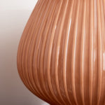 Load image into Gallery viewer, Novarise Ribbed Glass Table Lamp – Textured Glass Accent Lighting
