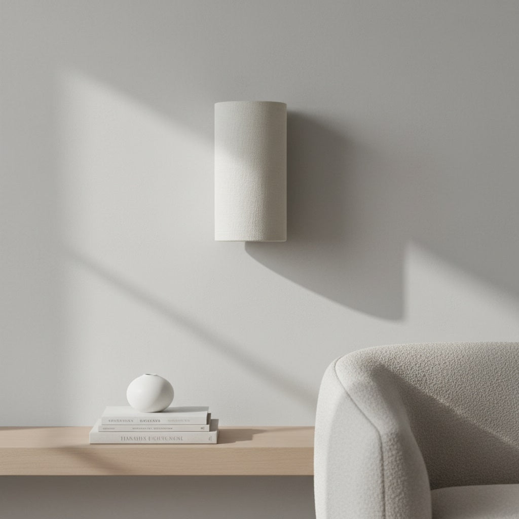 Linbron Linnen Wandlamp Natuurlijke Stoffen Kap Moderne Wandlamp voor Slaapkamer