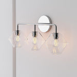 Load image into Gallery viewer, Talvior Geometric Modern Bathroom Sconce - Faceted Shade Light in Luxe Finishes
