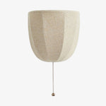 Load image into Gallery viewer, Fablune Linen Wall Lamp - Modern Fabric Textured Shade Wall Sconce for Living Room