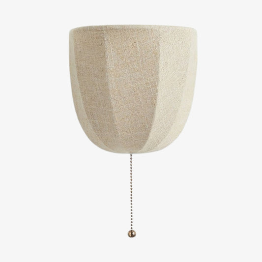 Lámpara de Pared de Lino Fablune - Aplique de Pared con Pantalla Texturizada de Tela Moderna para Sala