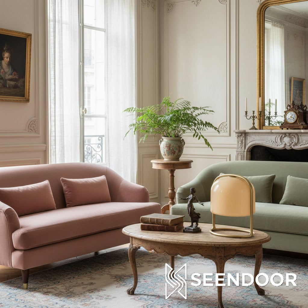 Delvora Classic Vintage Table Lamp for Cozy Living Room & Home Office