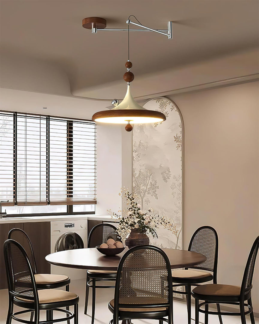 Lampa wisząca Ballora z ramieniem wahadłowym