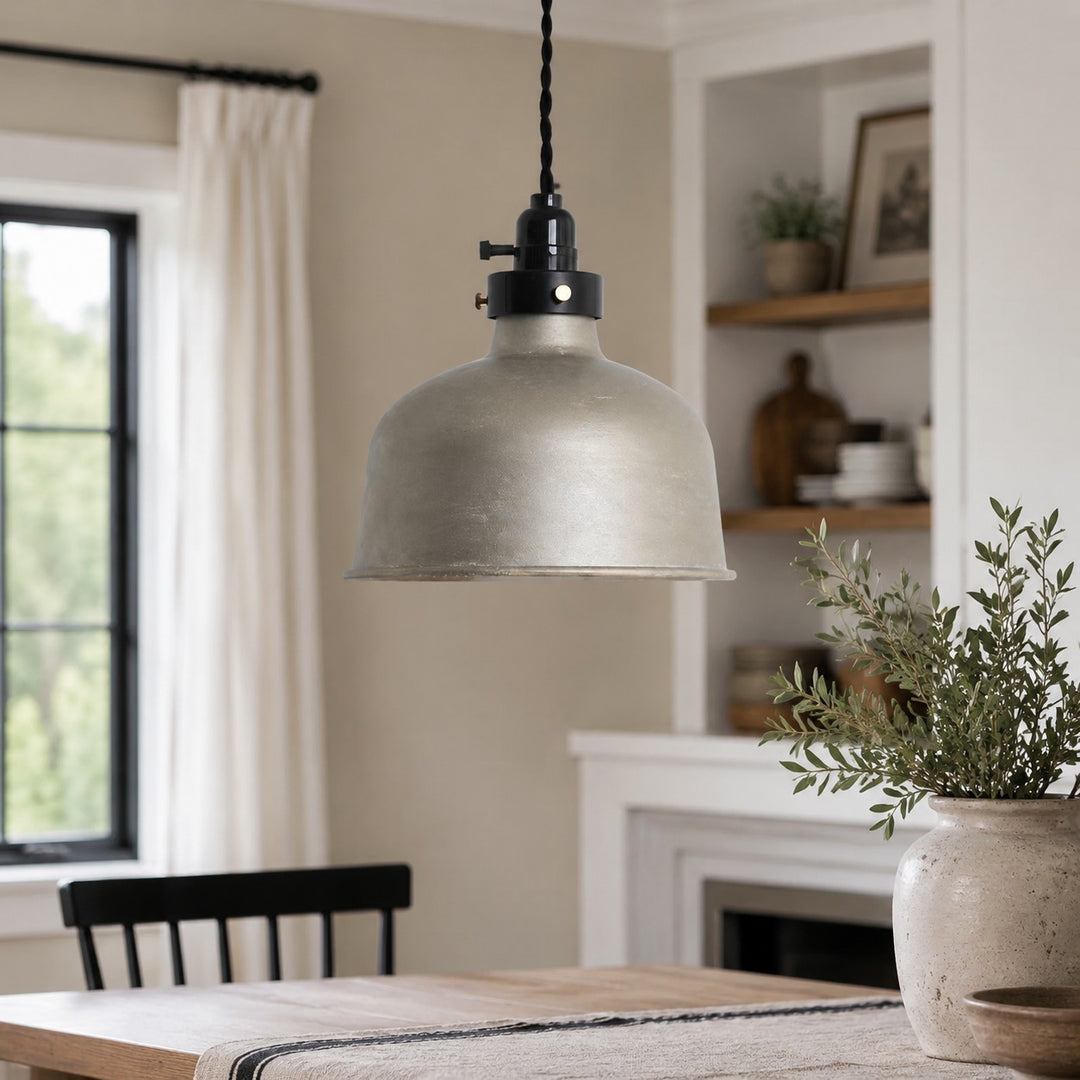 Lampada a sospensione nordica rustica fatta a mano con effetto arrugginito