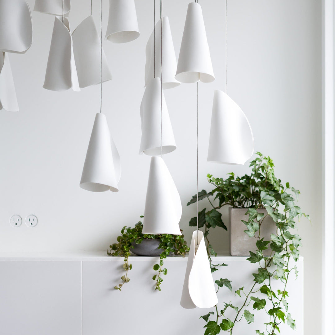 Lampada a sospensione scandinava Boki in porcellana