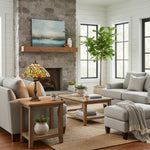 Afbeelding laden in galerijweergave, TF Sorenia Elegante Glas-in-Lood Lamp - Handgemaakte Tiffany Tafellamp voor Interieurs thuis