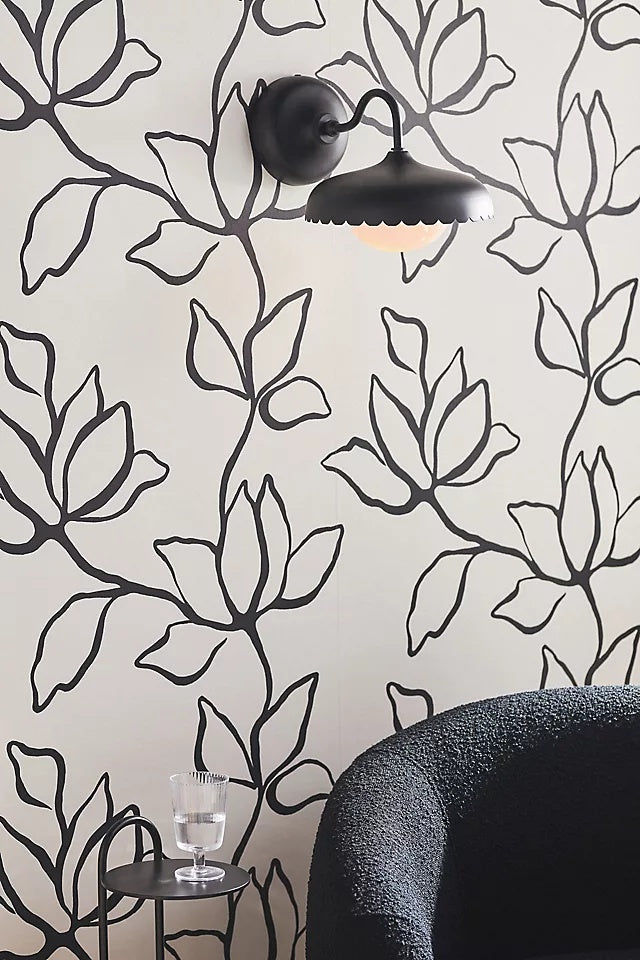 Rayla Buitenmuur Sconce Licht – Schelp Rand Modern Metaal Ontwerp voor Portiek