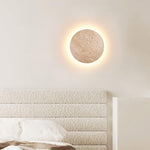 Cargar imagen en el visor de la Galería, Aplique de Pared Redondo de Travertino Amber Loft