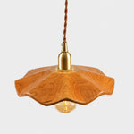 Carica l'immagine nella visualizzazione Galleria, cherry wood lotus pendant light