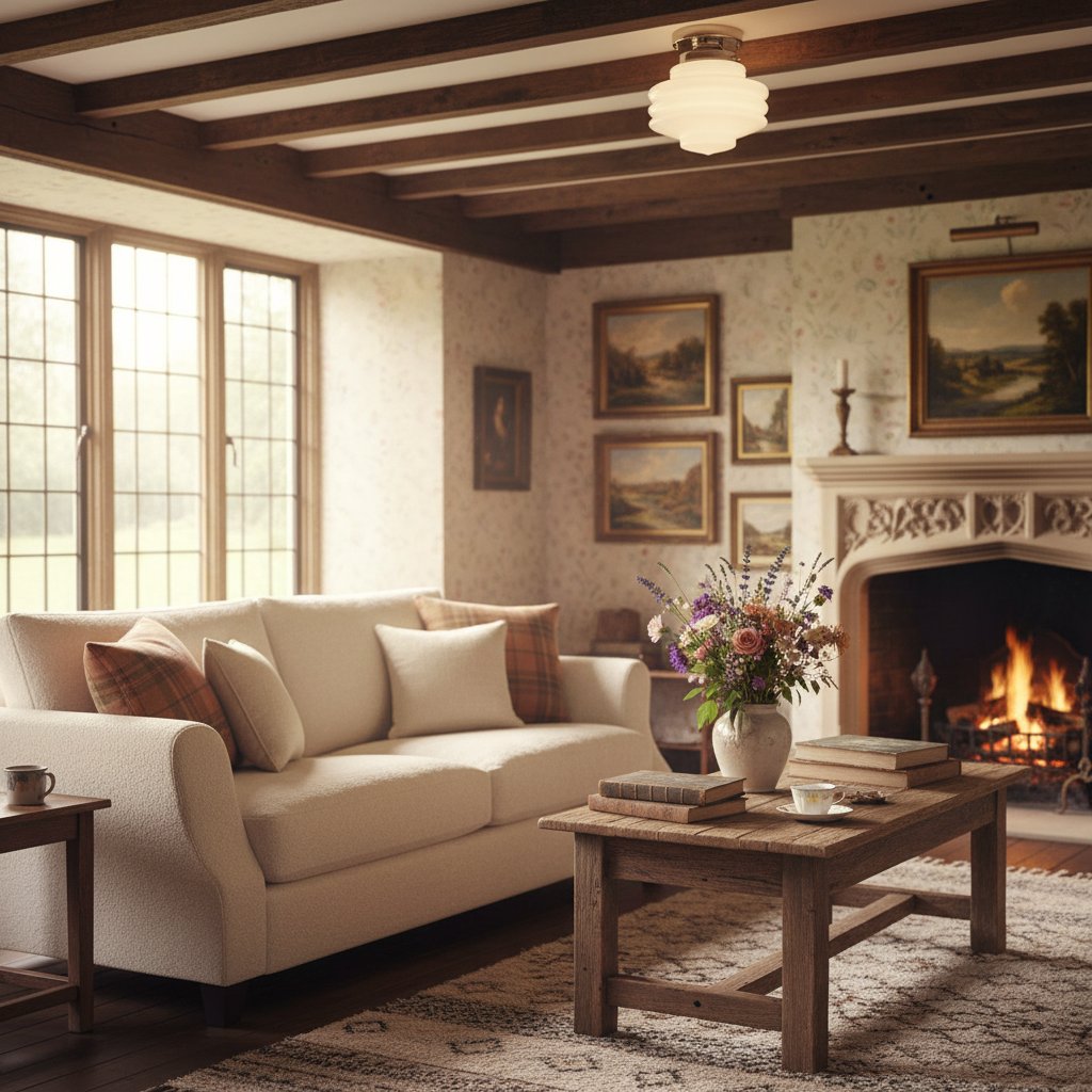 Geotower Glass Art Deco Ceiling Light - Glass Globe - Elegant Home Fixture