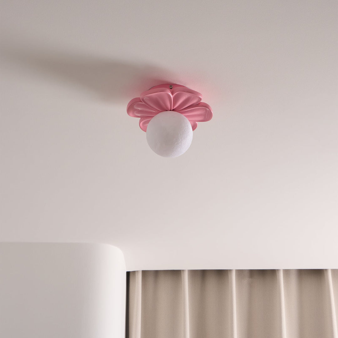Cream Bloom Blumen Deckenlampe