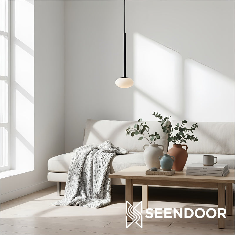 Rolvona Oval Shade Modern Pendant Light for Dining & Kitchen