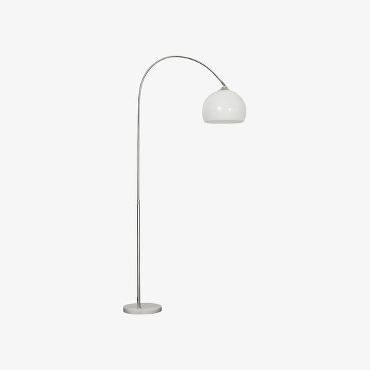 Aethervox Mid-Century Modern Arch Floor Lamp - Metal Design with Marble Accents for Living Room