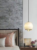 Bild in die Galerieansicht laden, Ferox Alabaster-Pendelleuchte