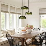 Aridia Palmblatt-Cluster-Pendelleuchte Künstlerische Glas-Pendelleuchte für Flur Küche und Lounge