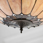 Afbeelding laden in galerijweergave, TF Brooklyn omgekeerde hanglamp – Deco glazen hanglamp met verstelbare ketting voor woonruimtes