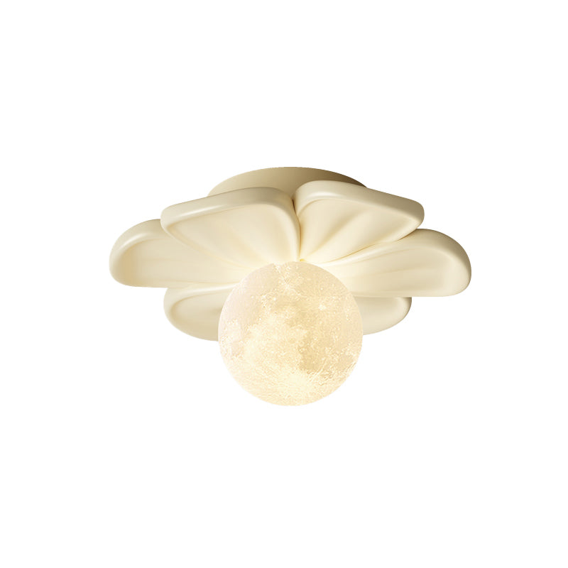 Cream Bloom Blumen Deckenlampe