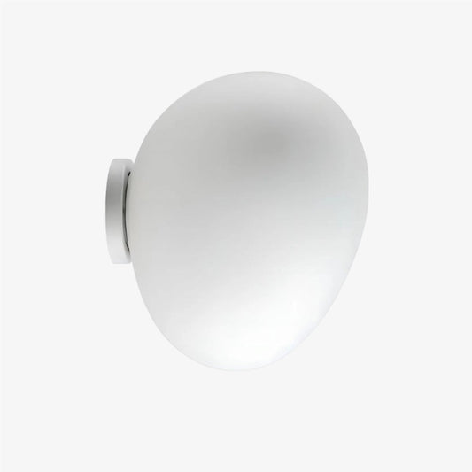 Stonea Organic Pebble Silhouette Wall Ceiling Lamp Contemporary Glass Light for Home N16
