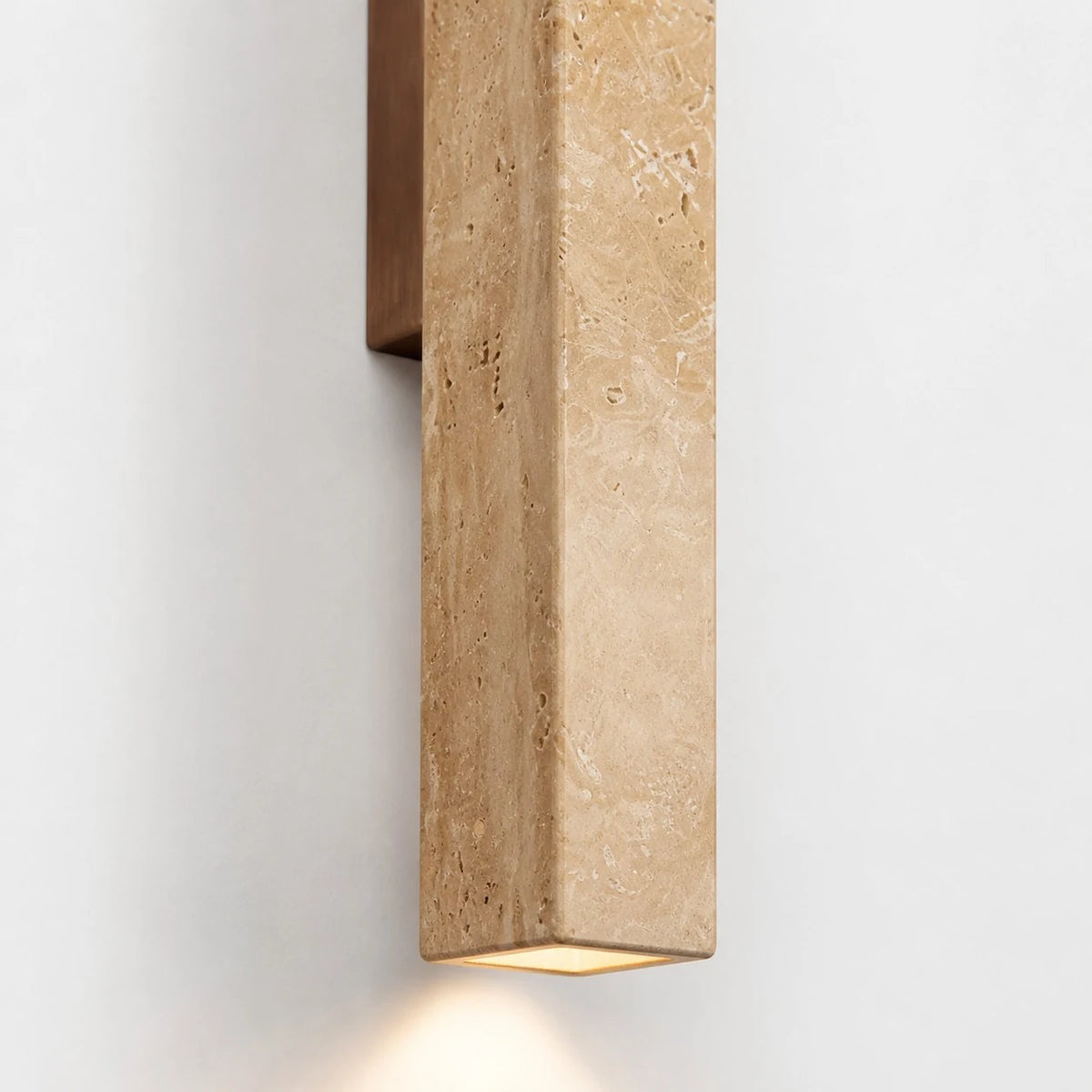 stone linear wall sconce scene