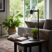 Readium verstelbare tafellamp - industrieel metaal en koepelglas voor slaapkamer en studeerkamer