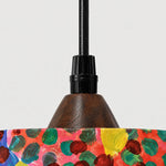 Load image into Gallery viewer, Colorful Floral Fabric Pendant Lamp