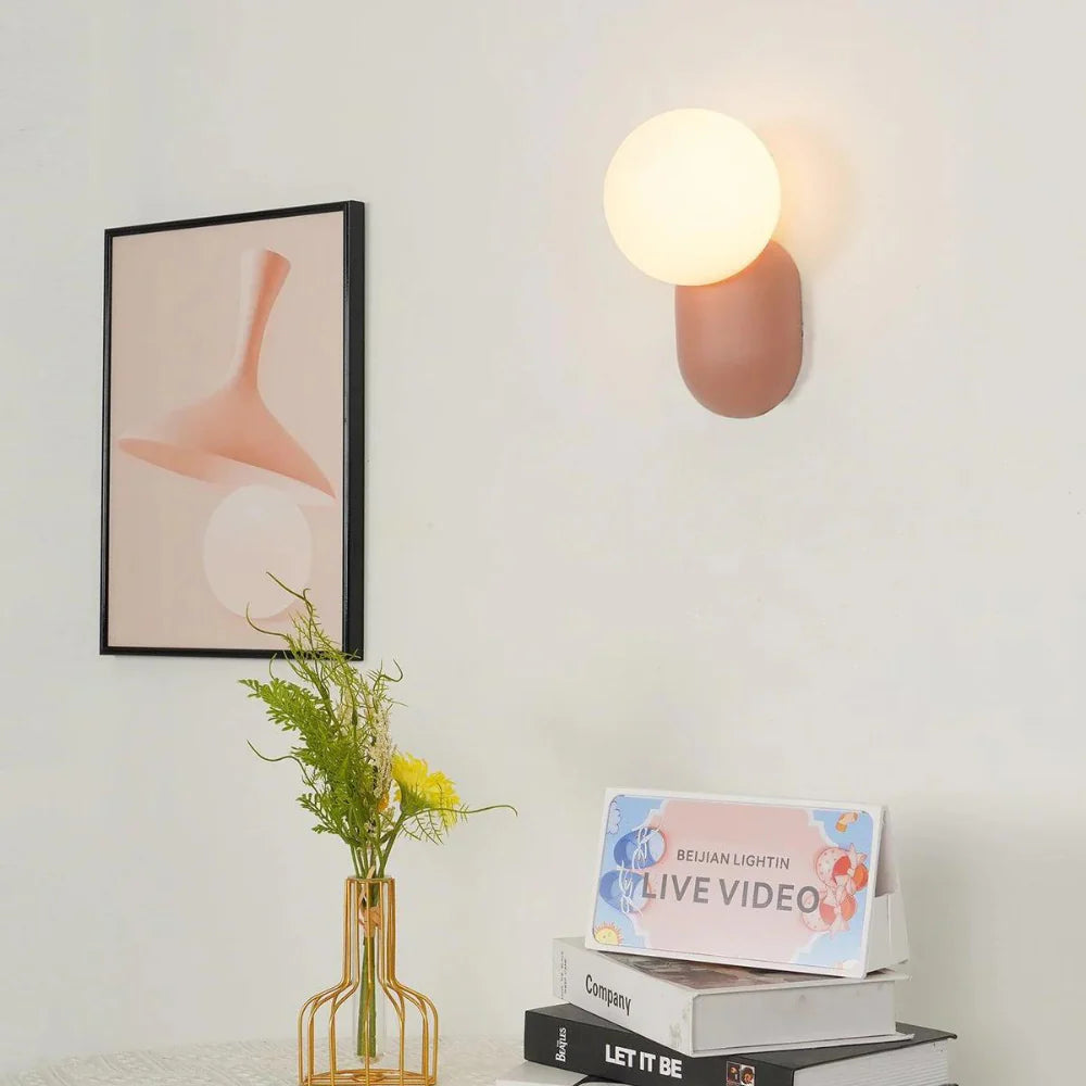 Luz de Pared de Orbe de Vidrio Nórdico Luma