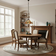 Suspension TF Hector – Luminaire décoratif en vitrail Art Nouveau pour salle à manger ou salon