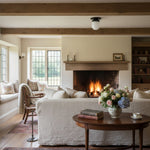 Load image into Gallery viewer, Opalume White Opal Glass Bulb-Globe Flush-Mount Ceiling Light for Entry &amp; Living Room
