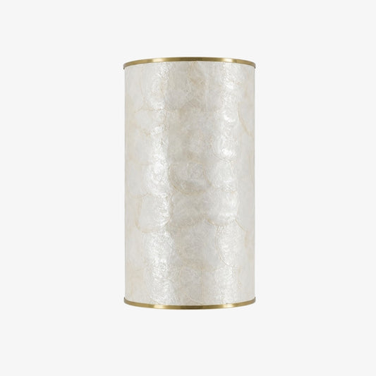 Aplique de pared Nacrelith con concha Capiz y diseño de textura en capas - lámpara de pared moderna para sala de estar  