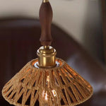 Cargar imagen en el visor de la Galería, Walnut handle brass fitting detail