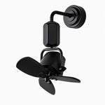 Load image into Gallery viewer, Adjustable compact fan in black
