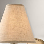 Load image into Gallery viewer, Fibura Sleek Metal Linen Shade Wall Light - Wall-Mounted Art
